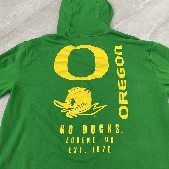 Men's Nike Green Oregon Ducks Vault SJY Club Cotton Hoodie Long Sleeve Shirt - Picture 12 of 16